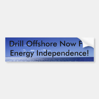 Boor nu offshore voor energie in... bumpersticker