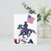 Boor Team USA Verf Briefkaart (Staand voorkant)