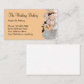 Boorbakkerijthema bruiloft visitekaartje (Voorkant / Achterkant)