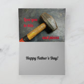 Boorbeetjes en Hamer Vaderdag of Verjaardag Kaart (Binnen)