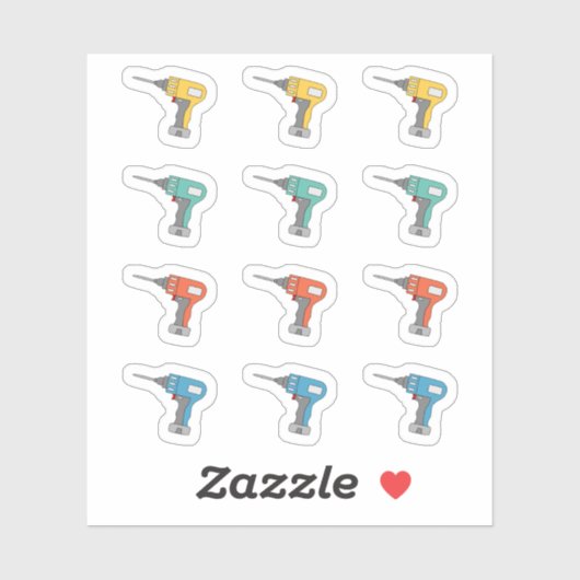 Boorconstructie Onderhoud Reparatieplanner Sticker (Vel)
