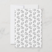 Boorddiagrammen Art DOUANE ACHTERGROND KLEUR Bedankkaart (Achterkant)