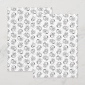 Boorddiagrammen Art DOUANE ACHTERGROND KLEUR Bedankkaart (Voorkant / Achterkant)