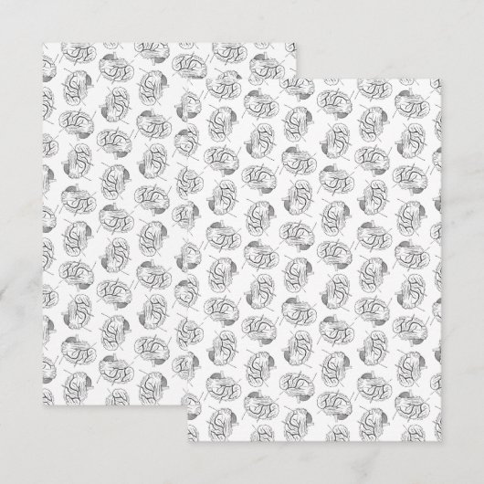 Boorddiagrammen Art DOUANE ACHTERGROND KLEUR Bedankkaart (Voorkant / Achterkant)