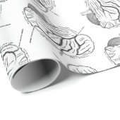 Boorddiagrammen Art DOUANE ACHTERGROND KLEUR Cadeaupapier (Rol Hoek)