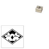 Boordenaar Game Duo Wood Art Stamp Rubberstempel (Gestempeld)