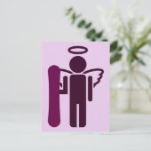 Boordengel. Briefkaart (Staand voorkant)