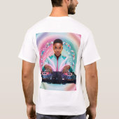 Boordevol DJ Kaleidoscope Design T-shirt (Achterkant)