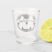 Boordgaas met brillenglazen shot glas (Achterkant)