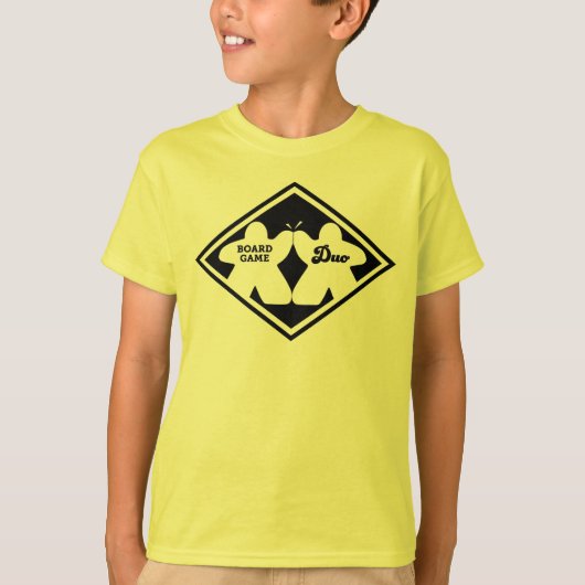 Boordgame Duo Black Lijst Boys Shirt (Voorkant)