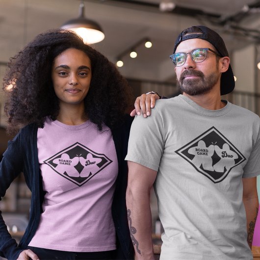 Boordgame Duo Black Lijst Mannen Shirt