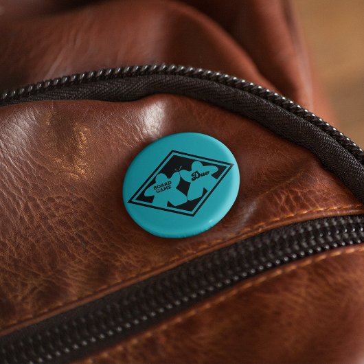 Boordgame Duo Black Lijst Pin Ronde Button 5,7 Cm