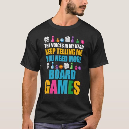Boordgame game Night You need Meer bordgames T-shirt (Voorkant)