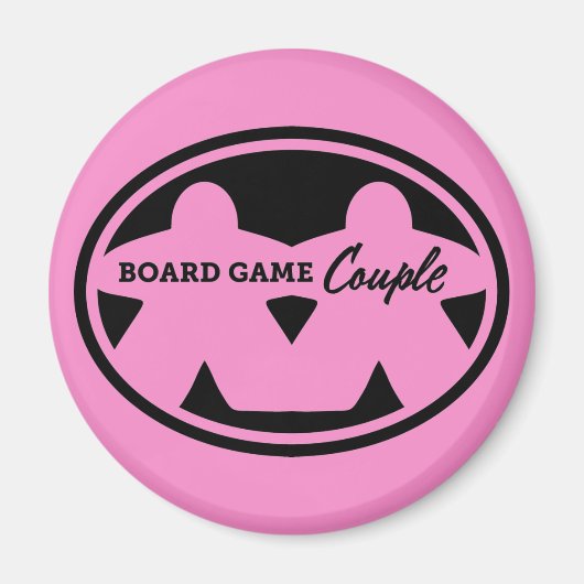 Boordspel Couple Black Lijst Magnet (Voorkant)