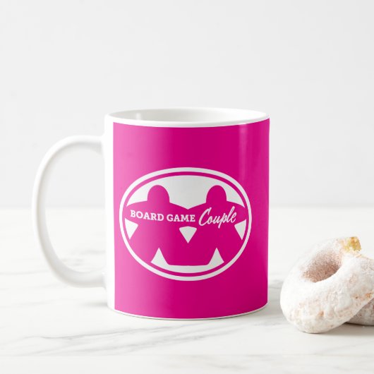 Boordspel Wit Lijst Mok (Met donut)
