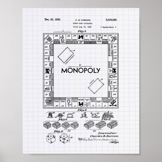 Boordspelapparaat 1935 Kunstkunst - Lijnspeper Poster (Voorkant)