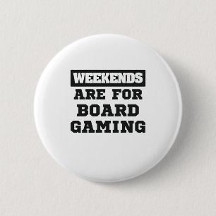 Boordspelerscadeauweekend voor kaartgames ronde button 5,7 cm