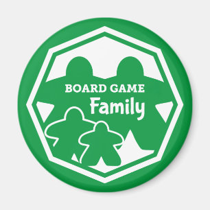 Boordspelfamilie 2P2K wit Lijst Magnet