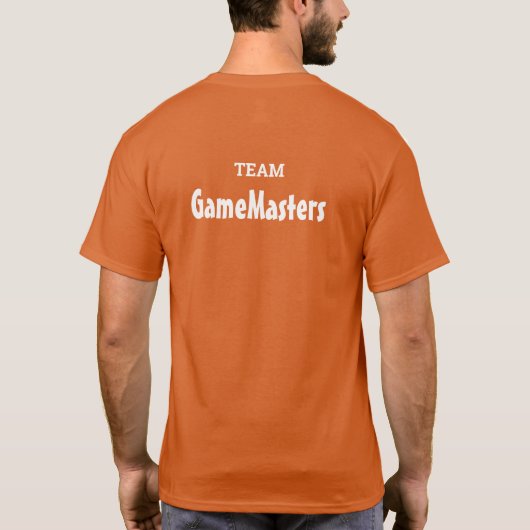 Boordspellen Wit Lijst Mannen Shirt (Achterkant)