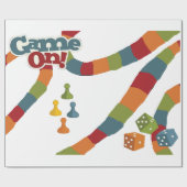 Boordspelliefhebbers, jobliefhebbers cadeaupapier (Vlak)