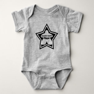 Boordspelspeler zwart Lijst Baby Shirt