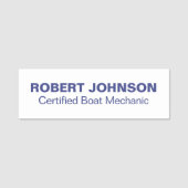 boordwerktuigkundige naamplaatje (Voorkant)