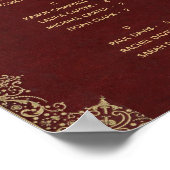 -booreiland - Alfabetische zitplaats Poster (Hoek)