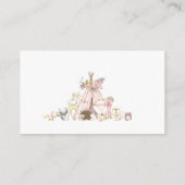 booreiland baby shower book in lieu cards informatiekaartje (Achterkant)