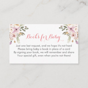 booreiland baby shower book in lieu cards informatiekaartje
