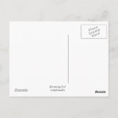 Boorende boomkor. Briefkaart (Achterkant)