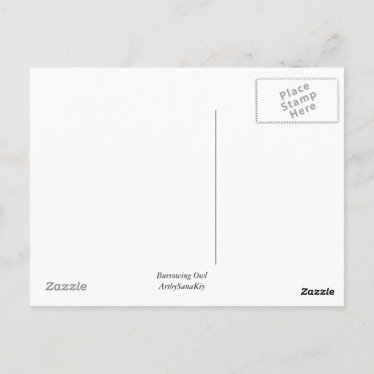 Boorende boomkor. Briefkaart (Achterkant)