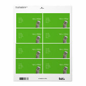 Boorende eigendom etiket (Full Sheet)