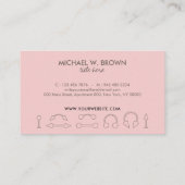 Boorende lichaamsjuwelen Sterling Zilverroze Visitekaartje (Achterkant)