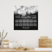 Boorgaas en Sparkle Black Poster (Keuken)