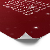 Boorgatenkaart Rood Poster (Hoek)