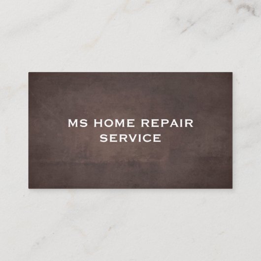 Boorgereedschap | Achtergrond bruine textuur Visitekaartje (Achterkant)