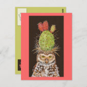 boorguil met pet briefkaart van cactus (Voorkant / Achterkant)