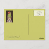boorguil met pet briefkaart van cactus (Achterkant)