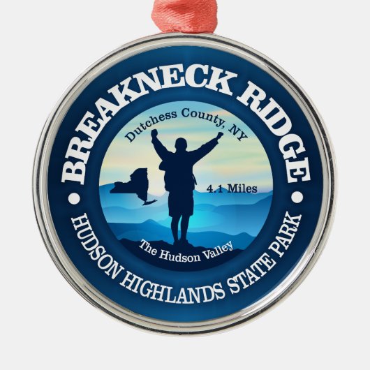 Boorhals Ridge (V) Metalen Ornament (Voorkant)