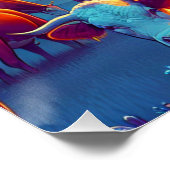 Boorinstallatie en Herford-vee 's nachts Perfect Poster (Hoek)