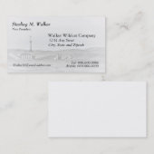 Boorinstallatie en oliepompeenheden (eenzijdig) visitekaartje (Voorkant / Achterkant)