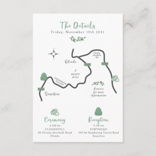 Boorkaartenpas - Aangepaste ontwerpkaart Informatiekaartje (Voorkant)