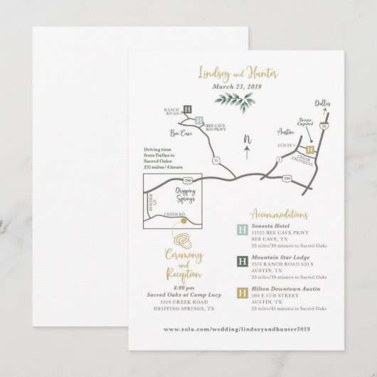 Boorkaartje - Aangepast ontworpen Informatiekaartje (Voorkant / Achterkant)