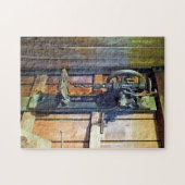 Boormachine in Werkplaats Legpuzzel (Horizontaal)