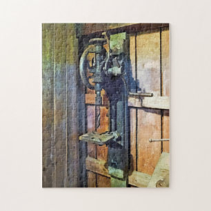 Boormachine in Werkplaats Legpuzzel