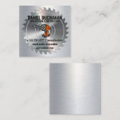 boormachine | Metaalborstel | Cirkelzaag Vierkante Visitekaartje (Voorkant / Achterkant)