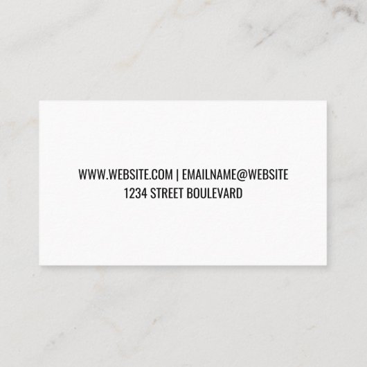 boormachine | verfrol visitekaartje (Achterkant)