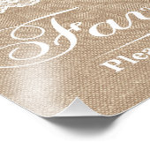 Boormerken - Burlap & Lace - Favors - Foto Afdruk (Hoek)