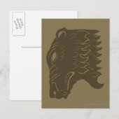 BOORN™ Beer hoofdsymbool Briefkaart (Voorkant / Achterkant)