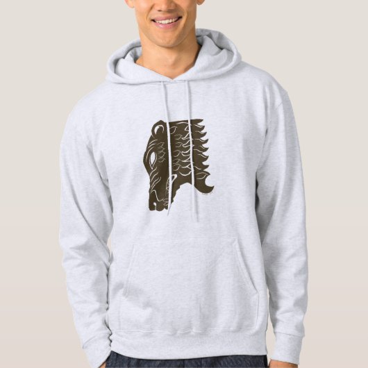 BOORN™ Beer hoofdsymbool Hoodie (Voorkant)